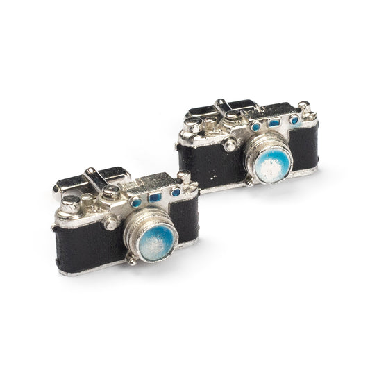 Silver Camera Cufflinks