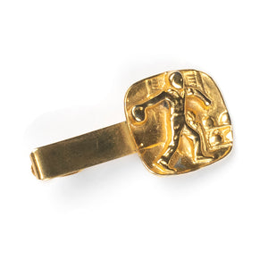 Gold Bowling Tie Clip