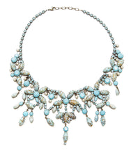 Load image into Gallery viewer, Blue Dangly Collar Necklace