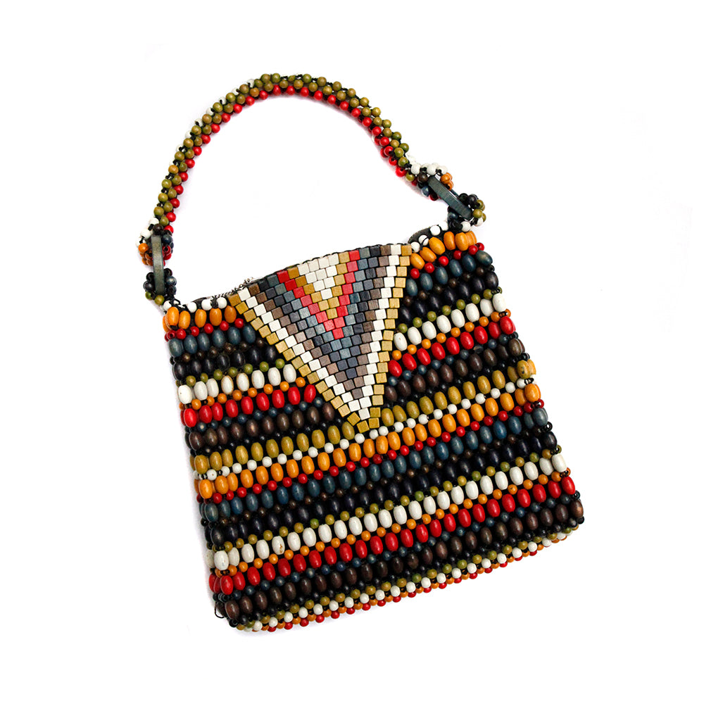 1930s Czech Multi-Coloured Beaded Handbag