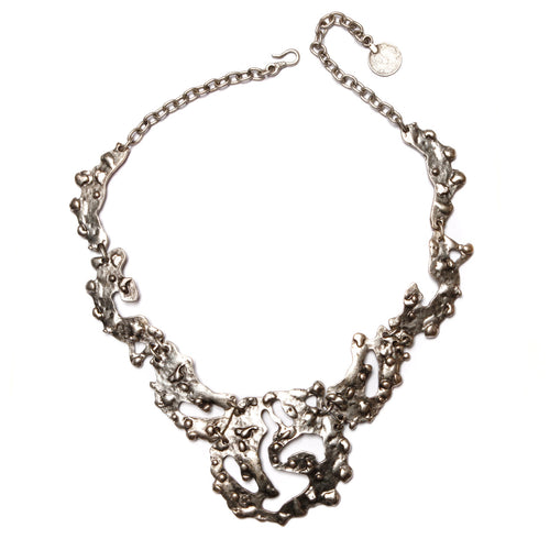 Brutalist Silver Necklace