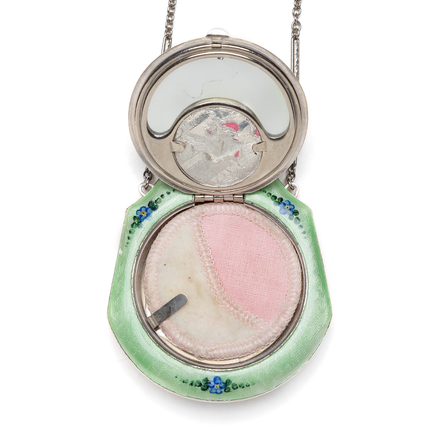 1910s Guilloche Green Compact