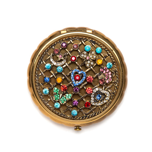 1960s Charm and Jewel Encrusted Compact