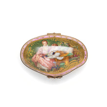 Load image into Gallery viewer, Limoges Oval Porcelain Box