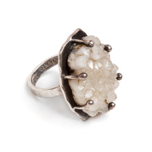 Load image into Gallery viewer, Sterling and Large Quartz Ring