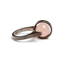 Load image into Gallery viewer, Pink Articulated Sphere and Sterling Ring