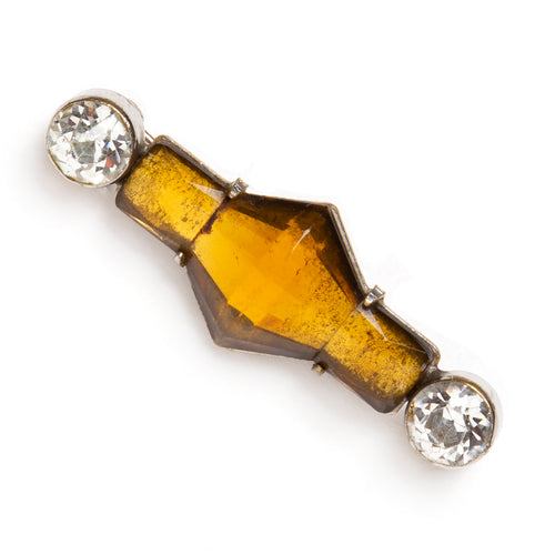 Georgian Amber Bar Pin